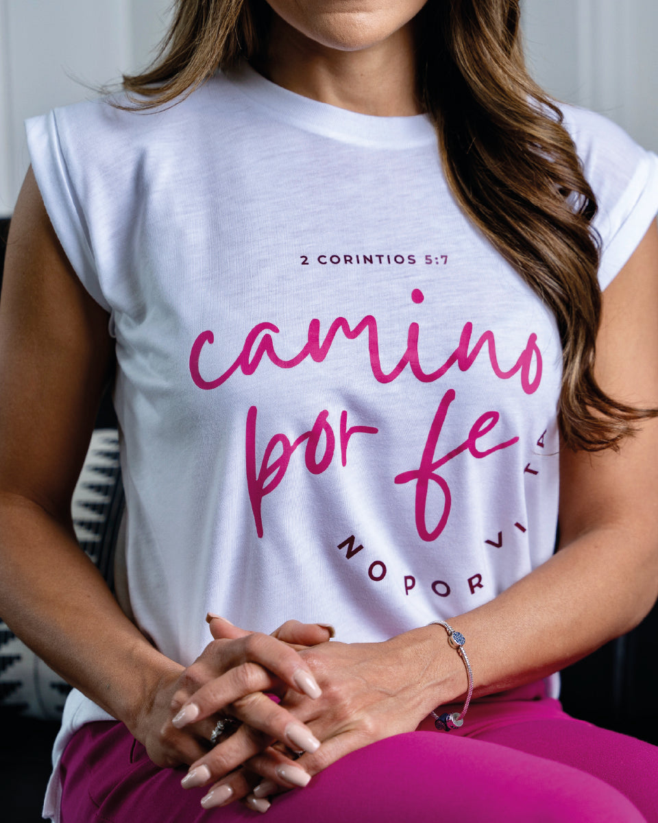 T-Shirt Camino Por Fe - Blanca